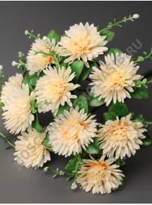 Букет хризантем с добавкой 10 групп 38см (бел кр гол роз виш перс)