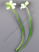 Москва***Добавка травка с цветочком двойная 13,5см 