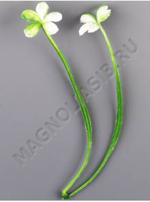 Москва***Добавка травка с цветочком двойная 13,5см 