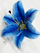 Лилия латекс натуральная 20см в компл. с тычинки (бел крас б-роз син сир) 