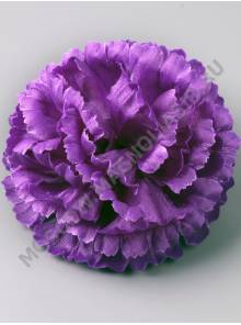 Гвоздика шёлк 4сл 11.5см (бел крас син бордо сир фио мал)