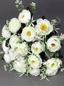 Букет камелий 18 гр 43см (крас син малин жёл роз)