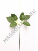 Стебель с  листом розы 36 см 