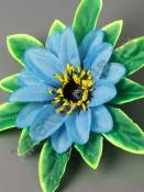 Георгин на листе неткан. 2сл 12/18см (крас гол оран сир коралл)