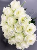 Букет роз голландских 24гр 44см (бел борд роз)