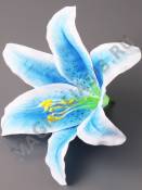 Лилия тигровая хлопок 1сл 19см без тычинки (бел) (тычинка см 2211, 2205, 2200)