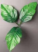 Москва***Лист хризантемы тройной шелк 23 см