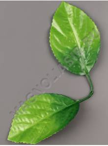 Лист яблони двойной шелк 18см