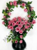 Корзина "Элеганс" с розами выс. 100/105 см шир. 55см