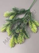 ***Ветка елки тройная односторонняя19/33см.
