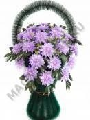 Корзина с георгинами большая выс.130/135см ш.75см