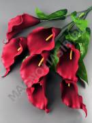 РАСПРОДАЖА Букет калл латексных 7гр 70см ( б-зел  )