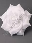 ***Роза бархатная 5 сл 15 см (белая)/К