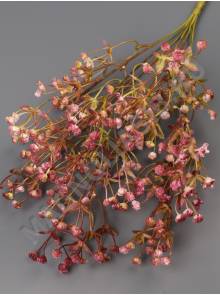 Букет гипсофилы флористической мягкий пластик  7гр 40см (бел сир оран гол мал)