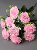 Букет роз 9гр 50см (бел крас роз перс свек син)