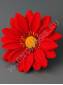 ***Георгин бархат 2сл 15.5см (красный)