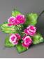 Букетик розочек пласт на подразетнике 23см (микс)
