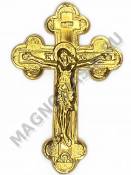 Накладка из фольги крест с распятием малый 230*130 мм золото
