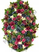 Венок траурная флористика "Ассорти"  110/125см шир 75см