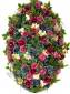 Венок траурная флористика "Ассорти"  110/125см шир 75см