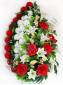 Венок "Ассорти" с гвоздикой и розой выс. 100/125 см шир. 60см