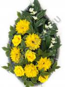 Венок с георгинами Лавендер выс.85/100см ш.50см