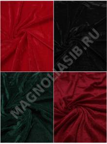 Бархат гладкий шир.150 см.(зелен)(пл-ть 5,5 м в 1 кг) 