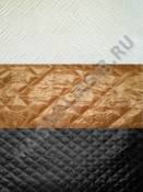 Шелк блестящий термостежка шир 145 см (синтепон 60г/м2)(черн, желт)