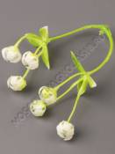 Добавка пластмас. веточка гипсофилы 7см белая