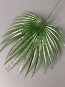 Лист пальмы пластм круглый 20/40см (т-зелен )