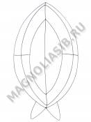 Каркас мет. "Бабочка" (пров.3,8мм) выс.130/160см ш.85см