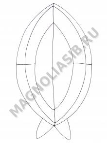 Каркас мет. "Бабочка" (пров.3,8мм) выс.130/160см ш.85см