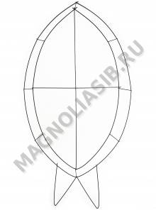 Каркас мет. Лодка (пров.3,8мм и 3мм) выс.130/160см ш.90см