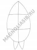 Каркас мет. Овал с 3-мя перемыч. (пров.3,8мм) выс.110/140см ш.75см