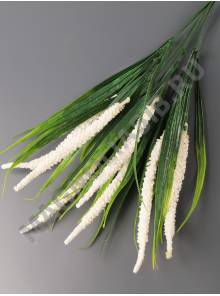 Букет колосков посыпанных 7гр 42см (бел сир гол желт роз)