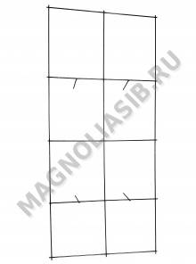  Каркас мет. Цветник (пров.3,5мм) выс.15см ш.45см д.100см