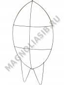 Каркас мет. решетка обьемная  выс 90/115 шир 55см (пров 3,0-3,5мм)