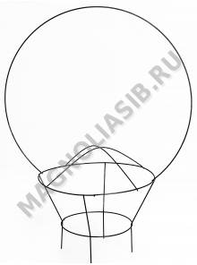 Каркас мет. корзина малая (пров.3,5-3мм) выс.76 см. шир.56 см.