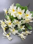 Букет диких лилий со светлой зел.  7гр*3цвет 46см (бел крас гол сир перс роз-лим)