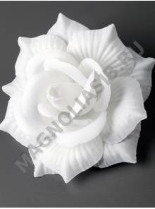 Роза белая бархат 5сл 16 см/К