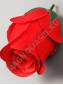 Бутон розы 4 слоя бархат 10.5 см (красный)/К