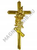 Накладка из фольги крест с розой 380*190 мм