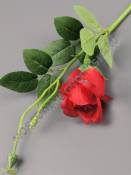 Ветка розы с бутонами 36см (бел крас борд-желт свек вишн борд лайм св-роз роз)