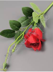 Ветка розы с бутонами 36см (бел крас борд-желт свек вишн борд лайм св-роз роз)