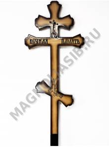 Крест деревянный веер Иисус 220*60 С