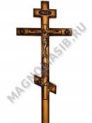 Крест деревянный Лоза с распятием 220*60 С