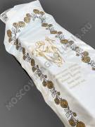 Комплект ритуальный из атласа с глитером Иисус 200х70 см