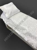  ***Комплект из термоатласа с белым шитьем 90 см*210 см (3 предмета)