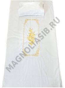 Комплект ритуал. х/б с вышивкой Розы 100*205 см
