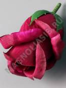 Бутон розы шёлк 3сл 8.5 см (бел крас  свек вишн борд лайм св-роз роз микс)/К